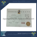 Embossing Security Paper Certificate with Hologram Sticker